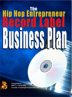 Hip Hop Entrepreneur Record Label Business Plan book cover
